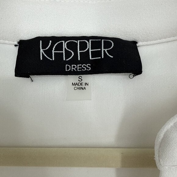 Kasper Womens Size Small White Lace Sheath Dress Work Office Career - Picture 7 of 14
